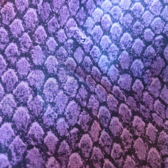 Coach XL Purple Multi Snake Print Getaway PACKABLE Travel Weekender Tote 1 PIECE - Picture 9 of 10